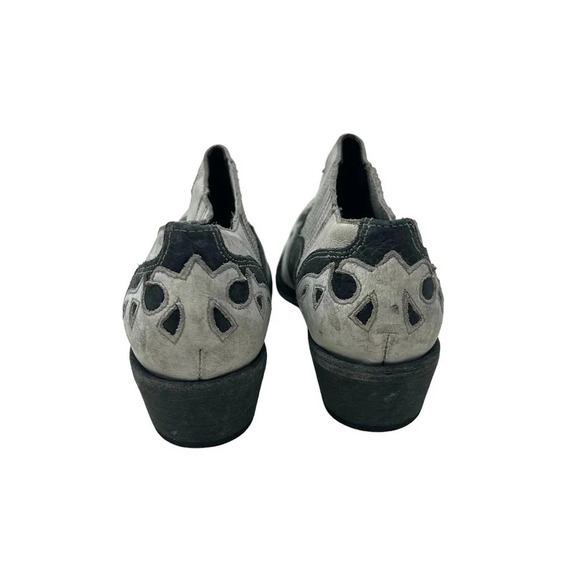 Matisse Steely Leather Ankle Boot White & Black Size 8.5 - Picture 7 of 10